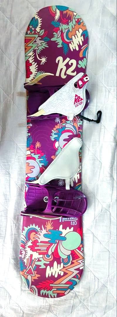 美品K2 Lil Kat スノーボード110Burton手袋/キャプ