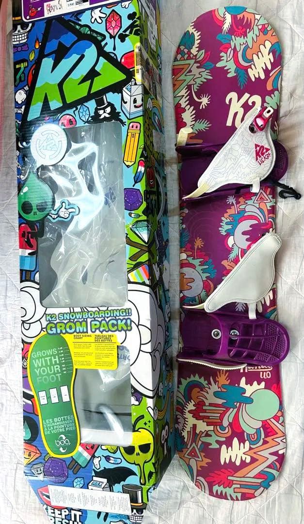 美品K2 Lil Kat スノーボード110Burton手袋/キャプ