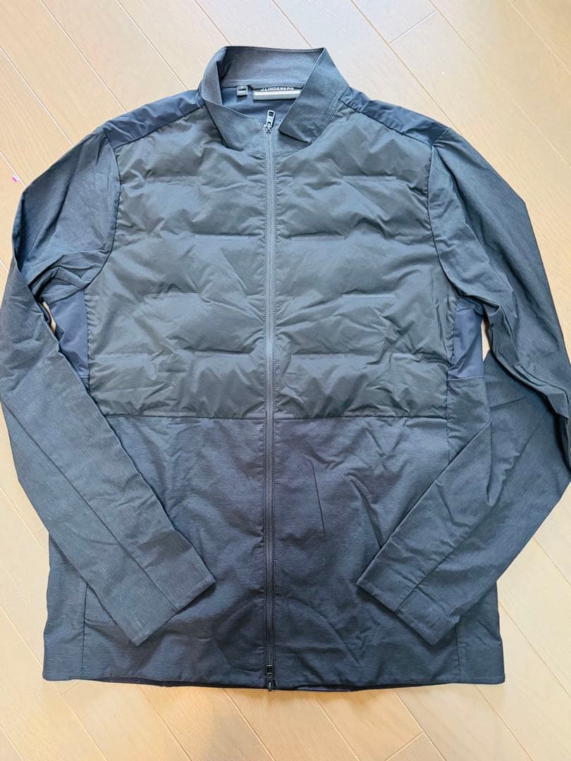 ジェイリンドバーグ　ブラック フルジップジャケット 中綿パネル付き　M