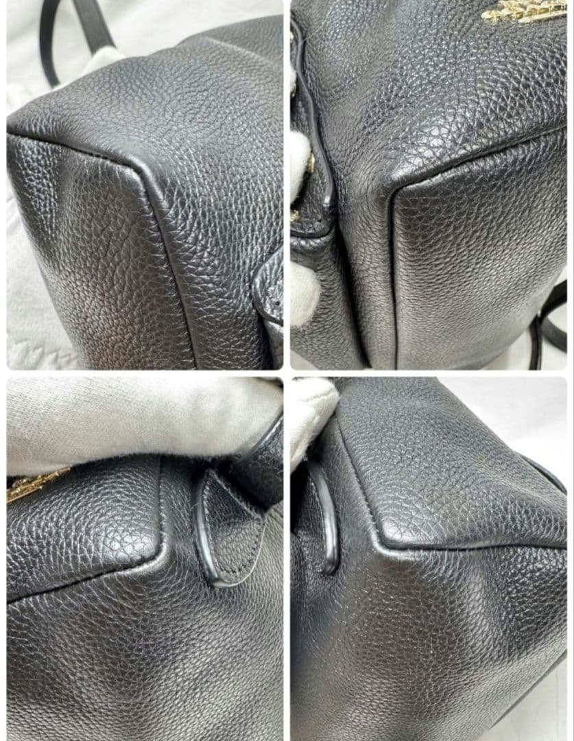 16日価格❕極美品♥️COACHリュック✨中身が飛び出さない安全ターンロック♥️