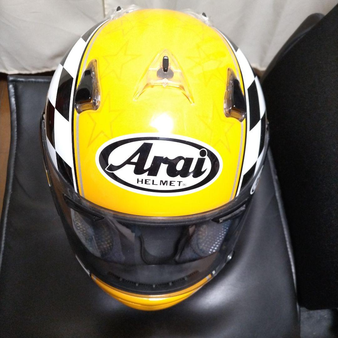 N*a様 Arai フルフェイスヘルメット イエロー　古いものなのでインテリア用