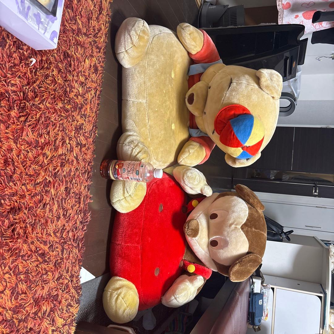 【販売終了】ディズニー プーさん＆ミッキー 大きめ座椅子 2点セット