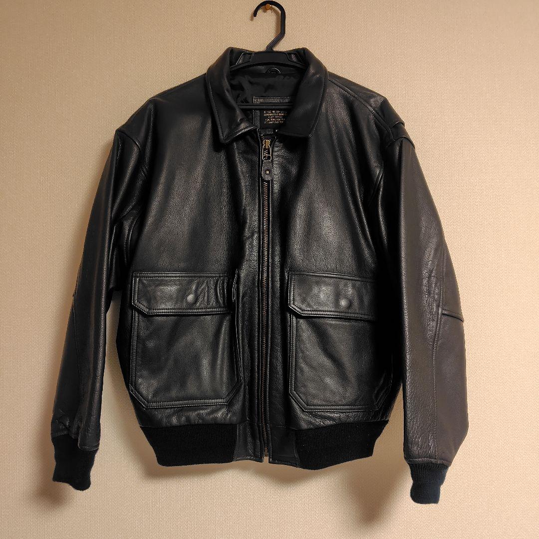 【SALE】A-2 黒レザーフライトジャケット