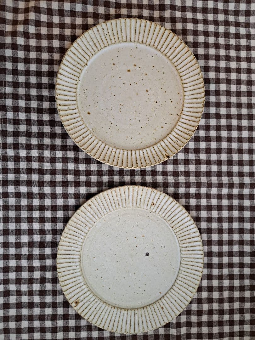 最終値下げうつわうたたね　しのぎ平皿　二枚セット