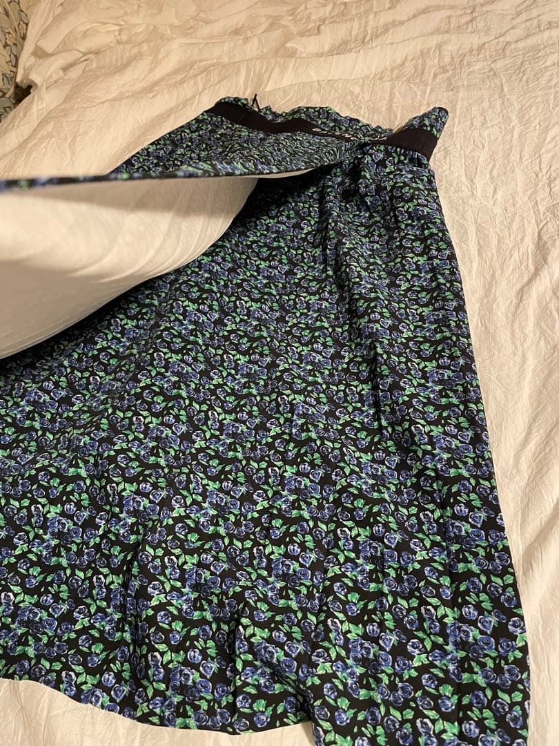 BALENCIAGA フラワープリント プリーツスカート　【美品】