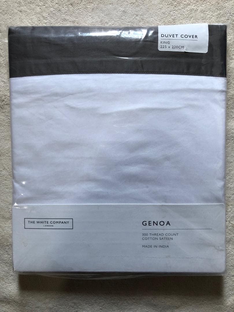 【新品未使用】THE WHITE COMPANY 布団カバー キングサイズ