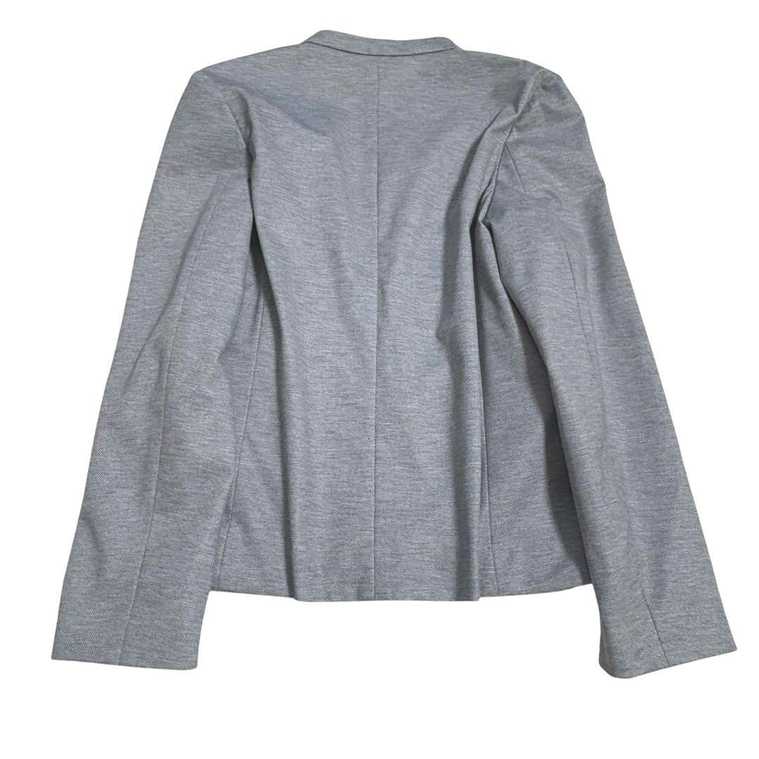 ユナイテッドアローズ☆ノーカラーパンツスーツ　ストレッチ　グレー　38