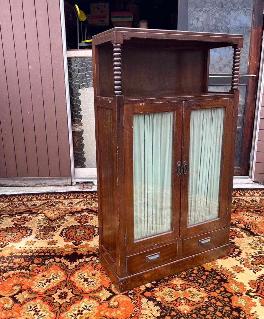 棚 飾り棚 キャビネット 昭和レトロ 古民家 当時物 インテリア