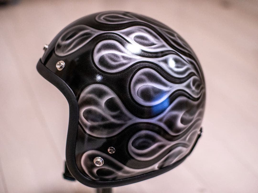 新品未使用　スモール　ジェット　ヘルメット 黒、シルバーフレア