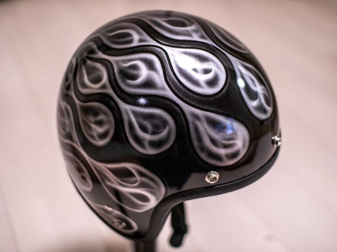 新品未使用　スモール　ジェット　ヘルメット 黒、シルバーフレア