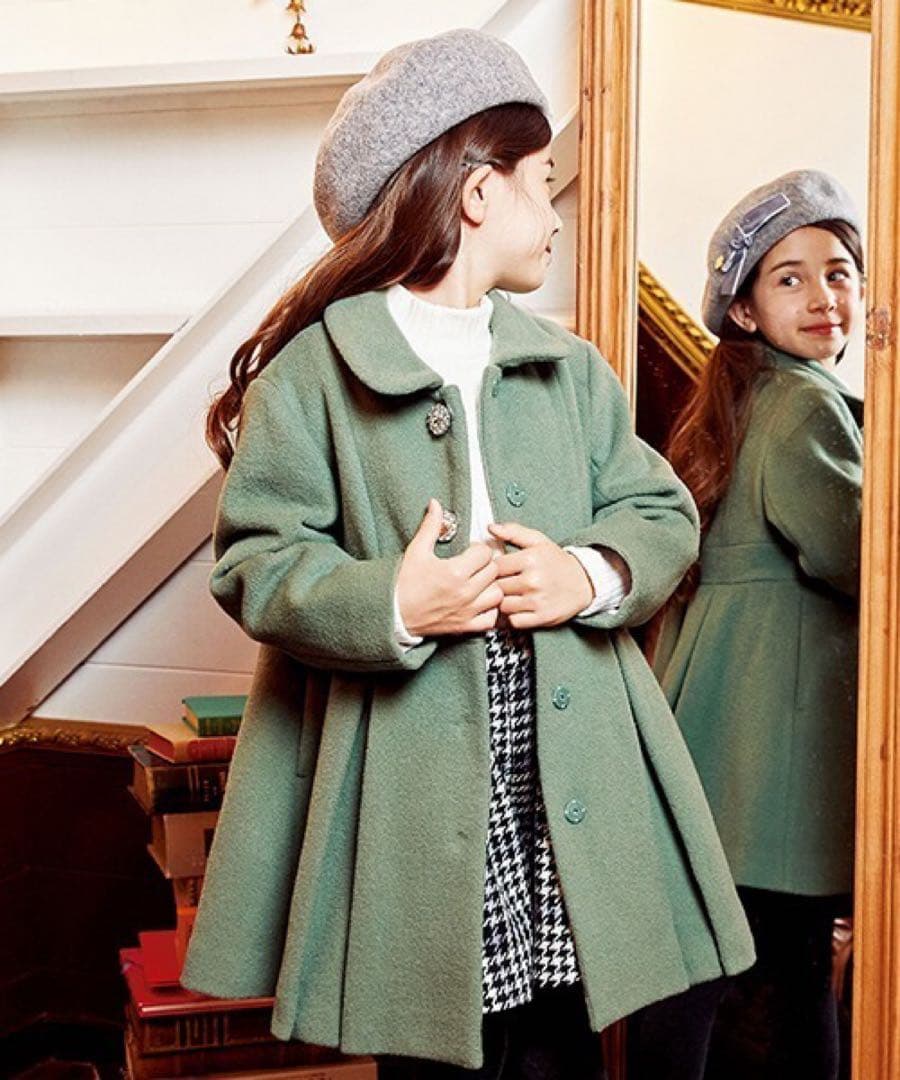 【新品タグ付】kate spade ケイトスペード ビジューボタンウールコート