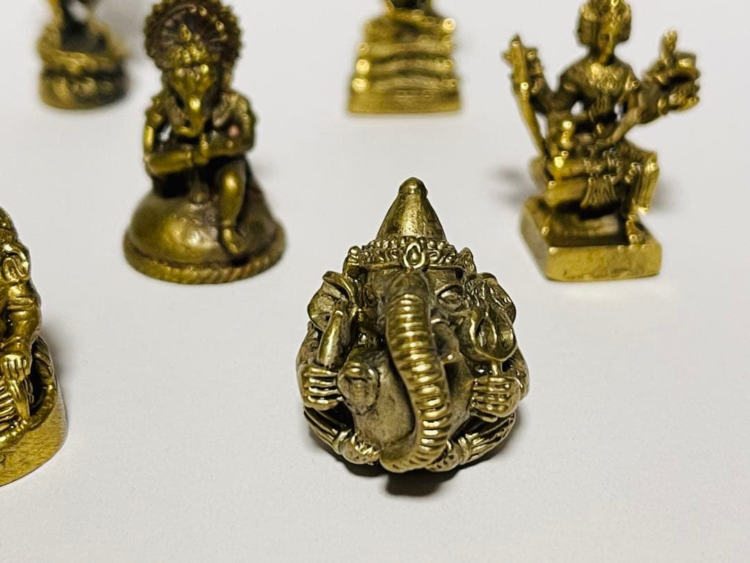 ガネーシャ などなど真鍮製の像15体セット