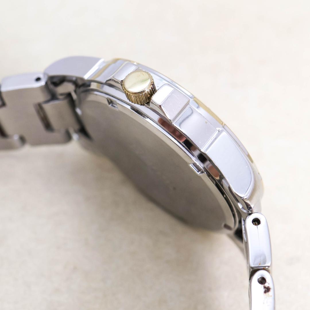 稼働 SEIKO 腕時計 ソーラー デイデイト ホワイト文字盤 1608