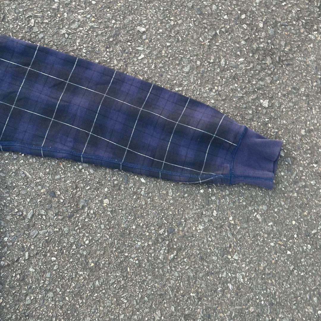 00s OLD UNIQLO フルジップパーカー ダブルジップ チェック