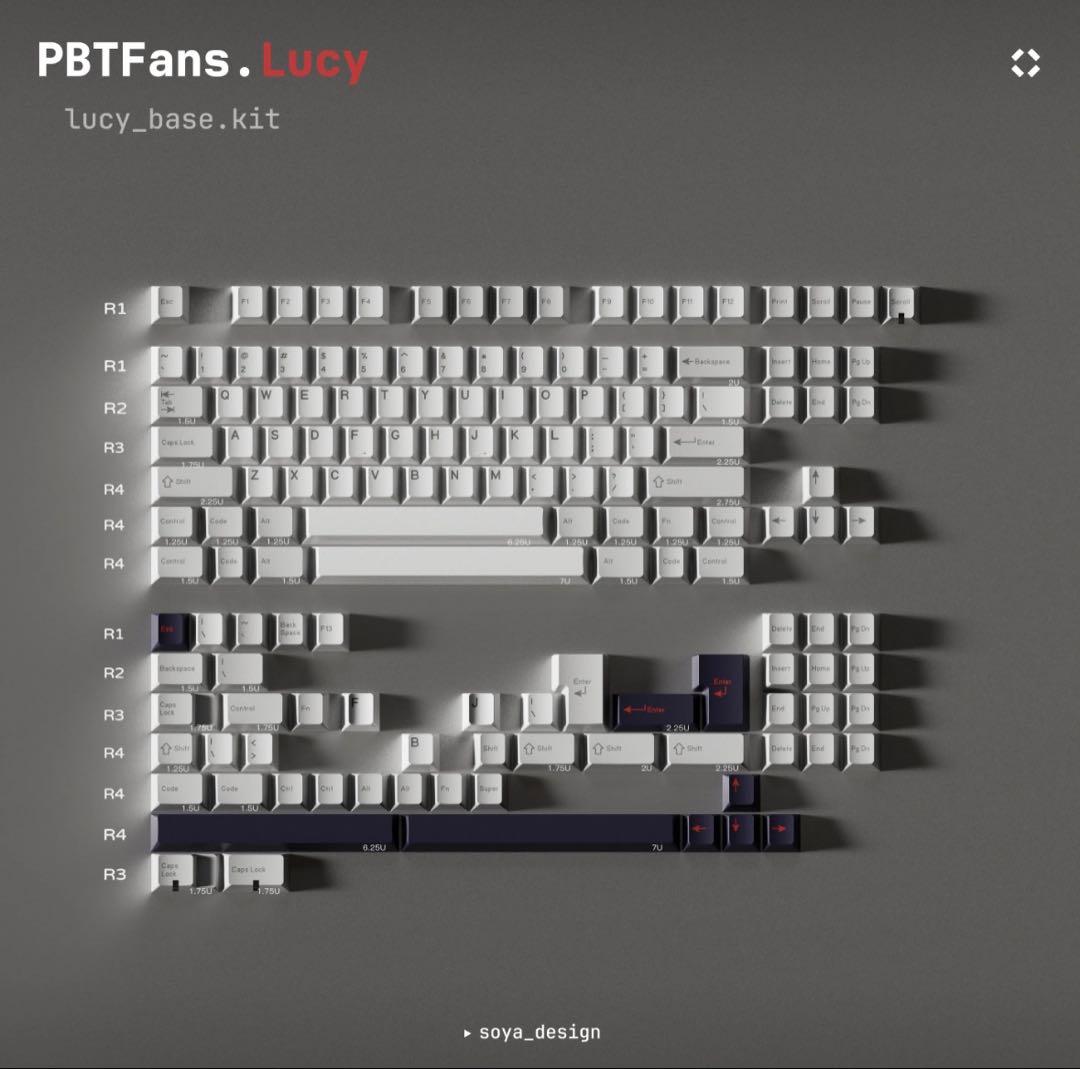 キーボード PBTfans Lucy Base + 40s + Spacebar