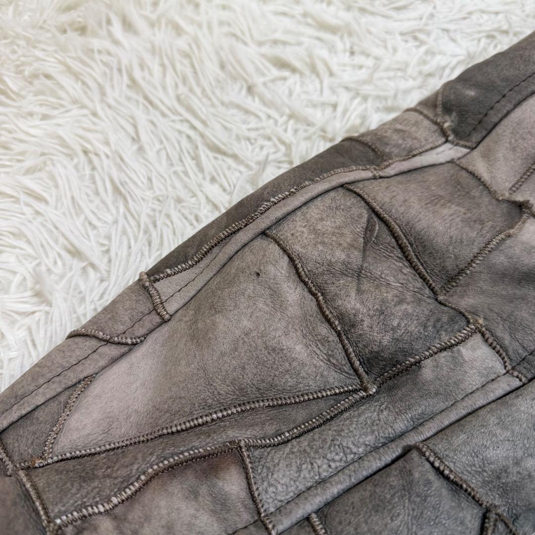 16793✨Y2K アヴィレックス B-3 パッチワーク ムートンジャケット