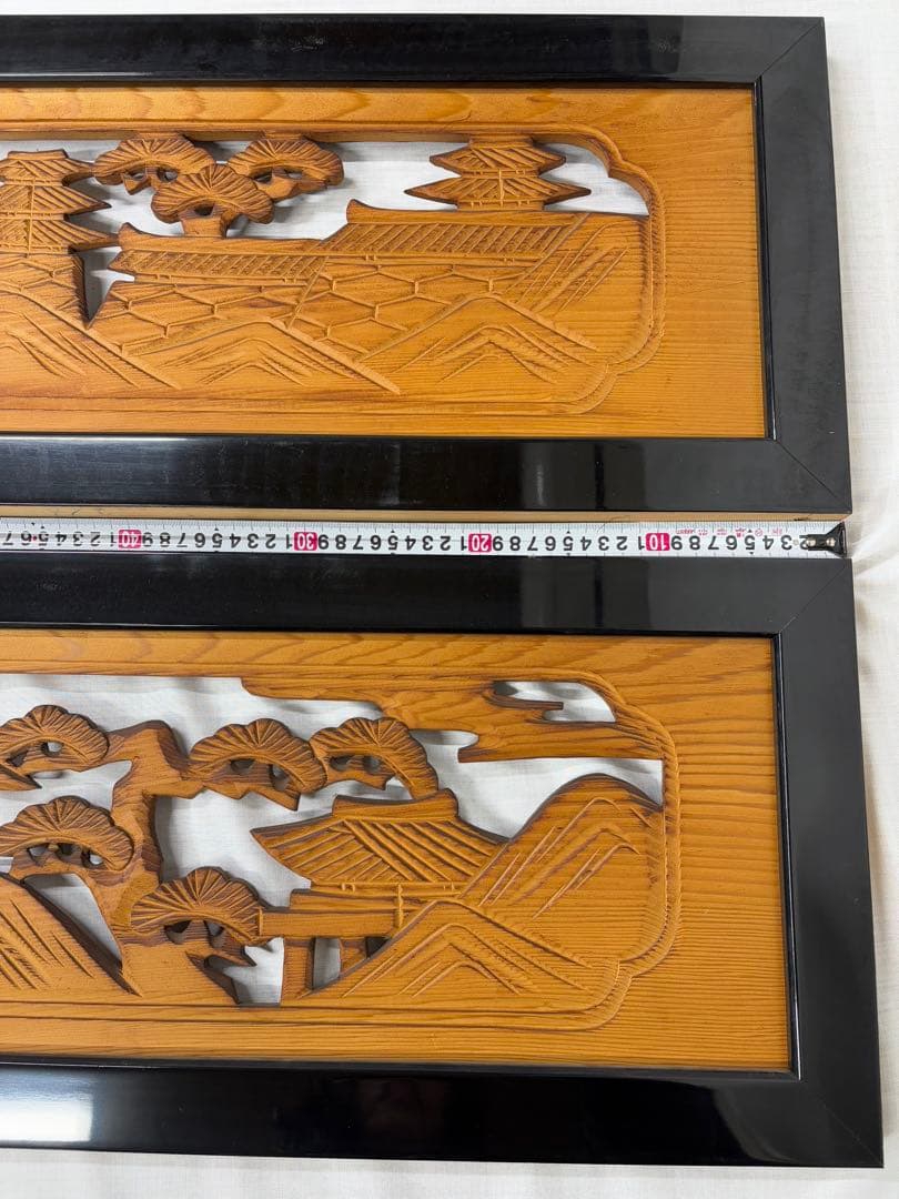 欄間　一対　建具