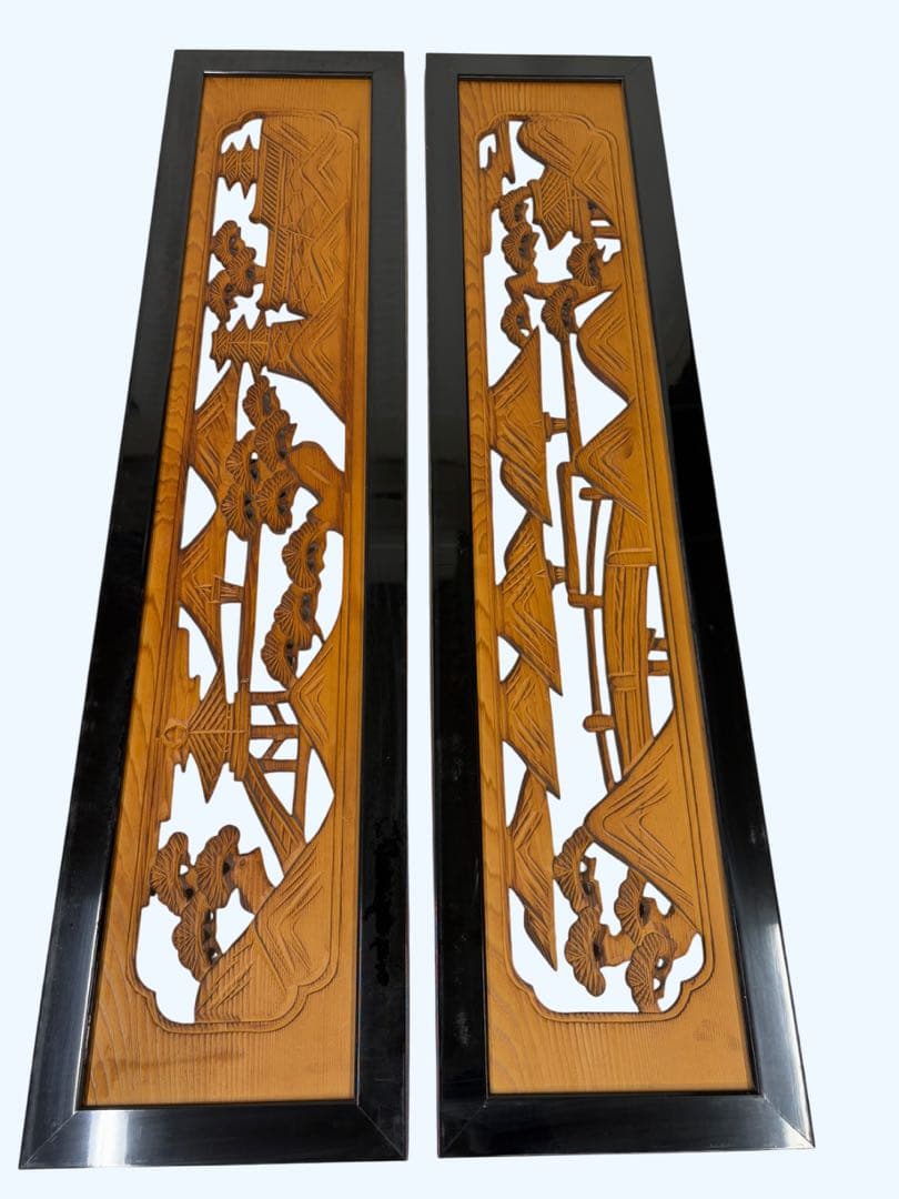 欄間　一対　建具