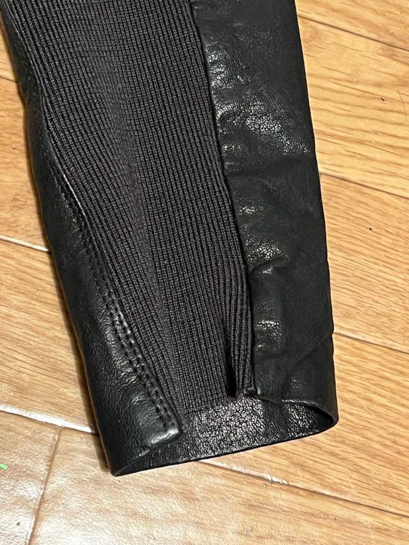 【Rick Owens】ドレープバイカー　レザージャケット