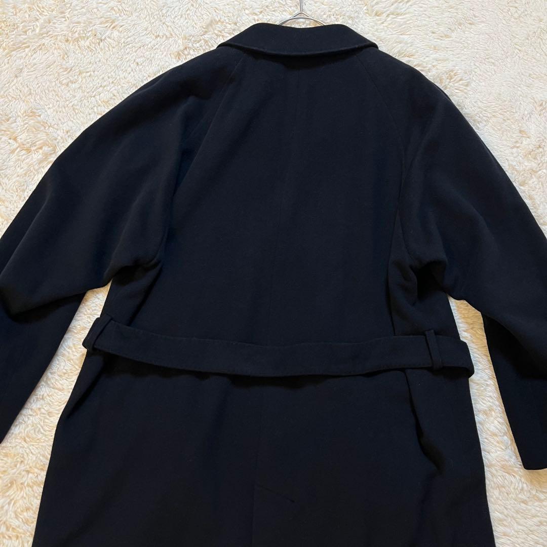 美品✨ Darebridge ベルテッド ロングコート カシミア混 ネイビー