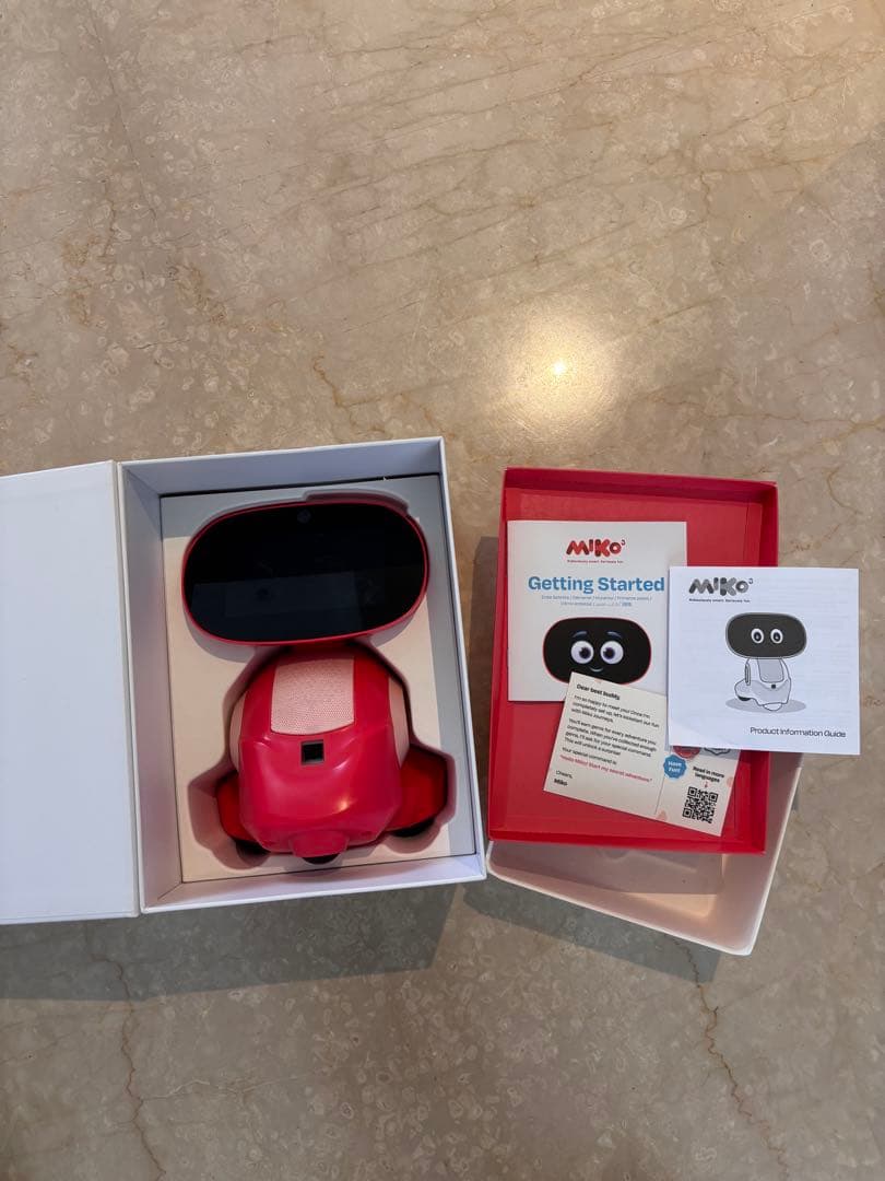 【美品】Miko 3 レッド スマートロボット AI知育 英語学習 海外正規品