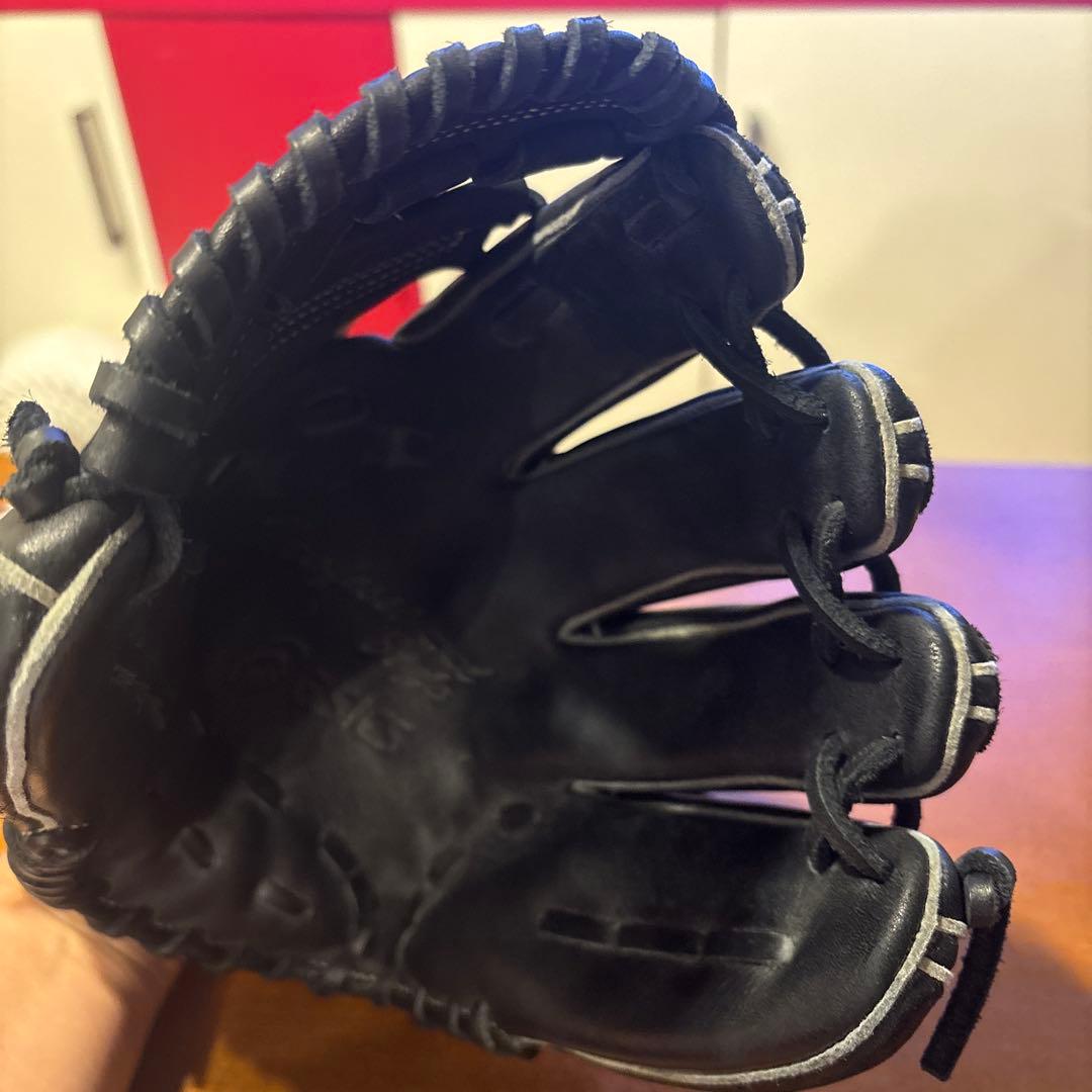 アシックス軟式野球グローブ 黒