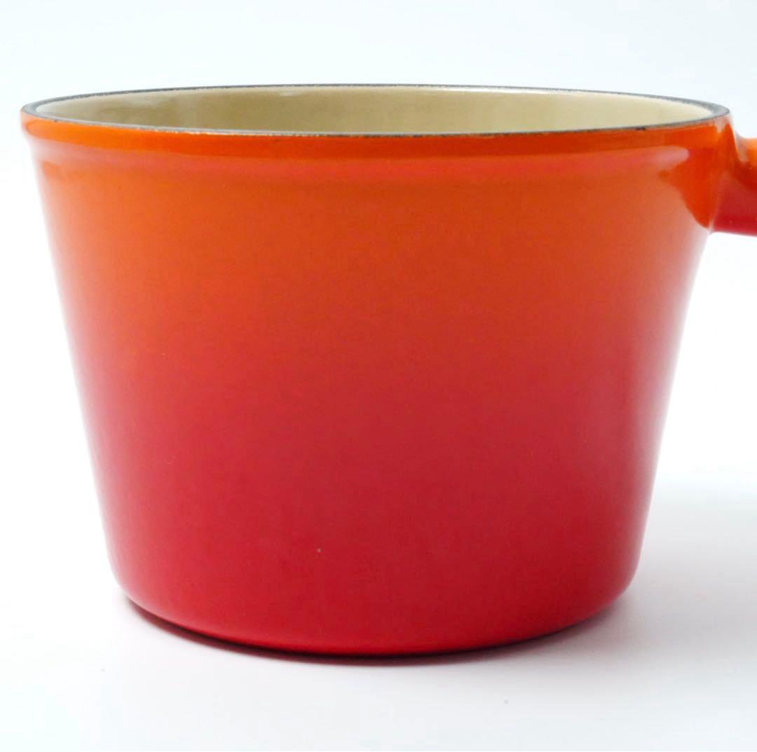 【美品】LE CREUSET　ウィンザーポット　オレンジ　16cm