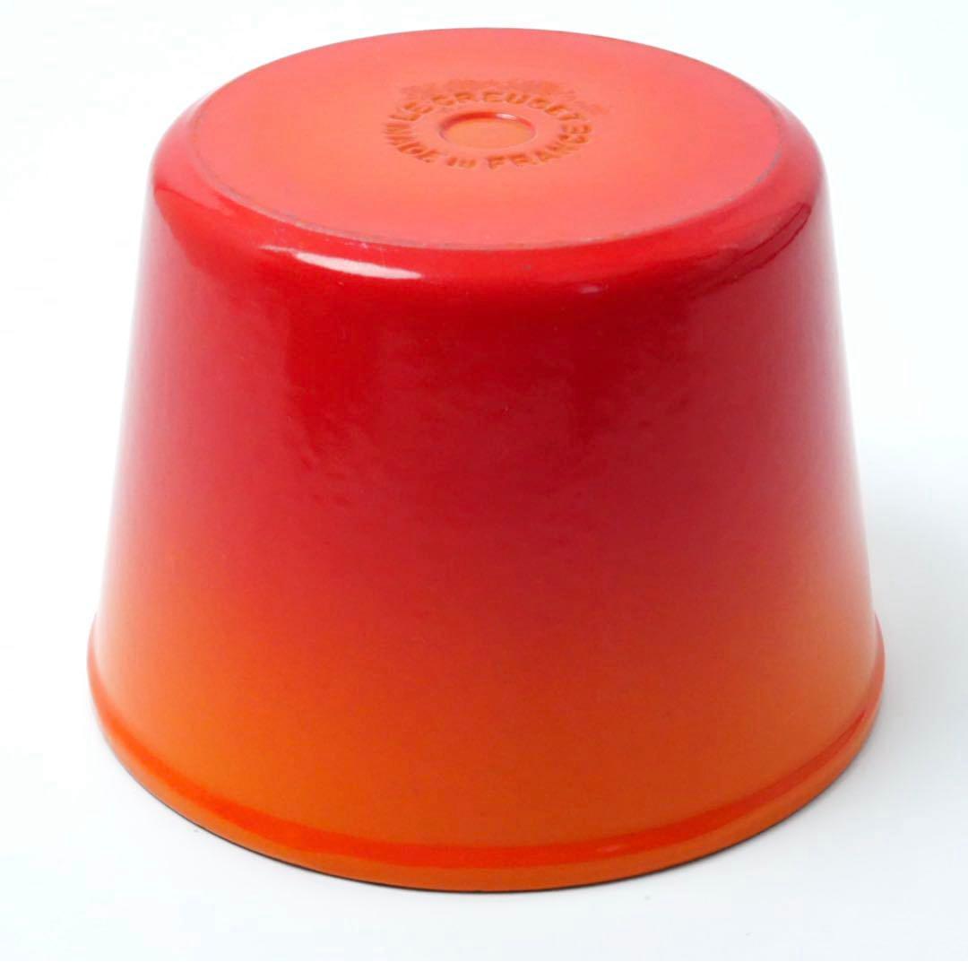 【美品】LE CREUSET　ウィンザーポット　オレンジ　16cm