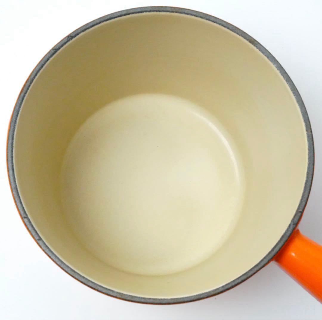 【美品】LE CREUSET　ウィンザーポット　オレンジ　16cm