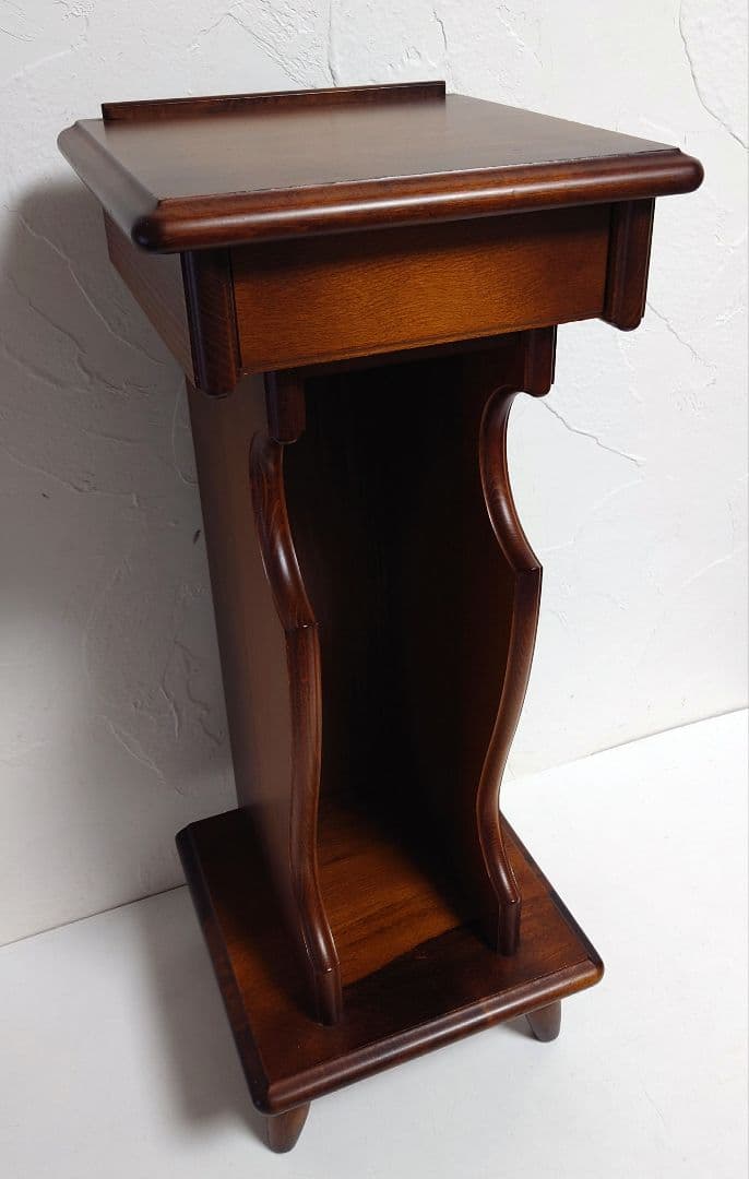 カリモクkarimoku 木製 FAX電話台 花台フラワースタンド 飾り棚 収納