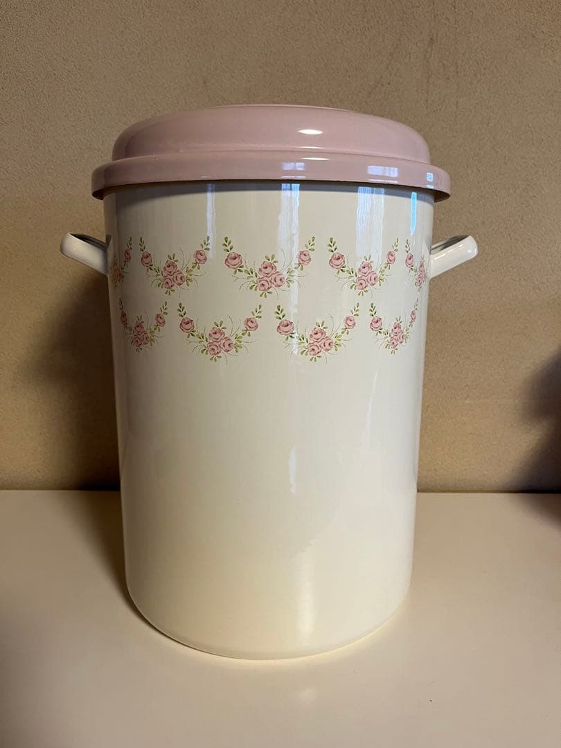 イマン　ホーロー　トラッシュ缶