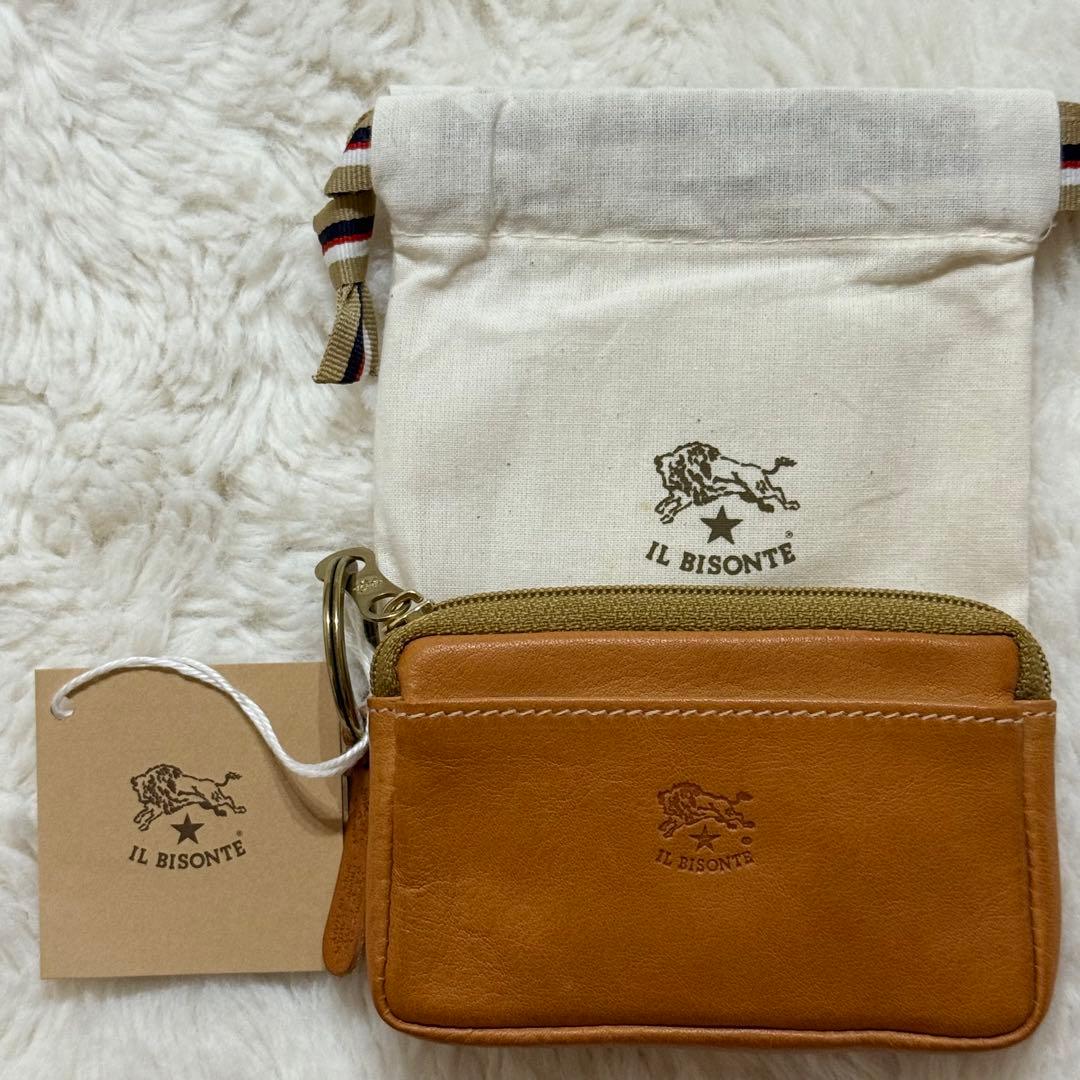 新品未使用 イルビゾンテ ケース 小銭入れ キーリング付 レザー