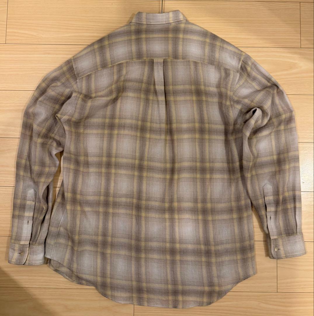 トップス auralee 24AW AIRY WOOL CHECK SHIRT