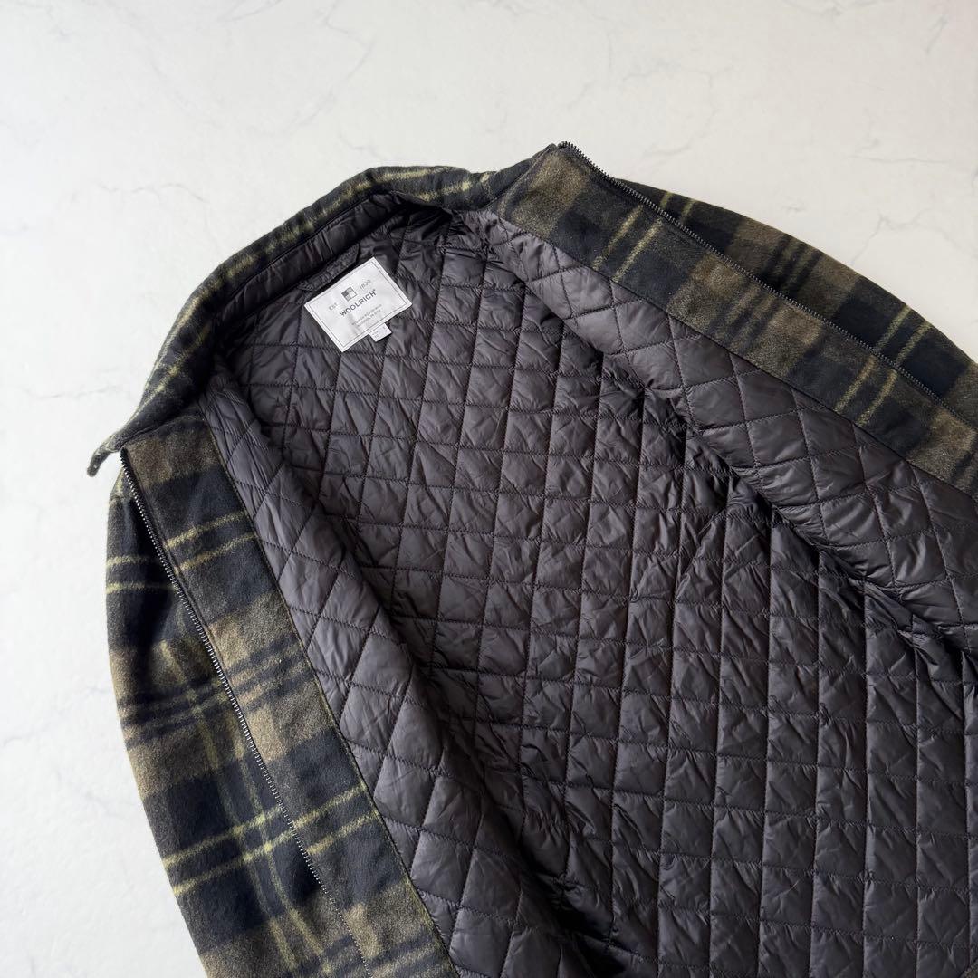 【ウールリッチ】WOOLEN MILLS 中綿ブルゾン チェック柄　L