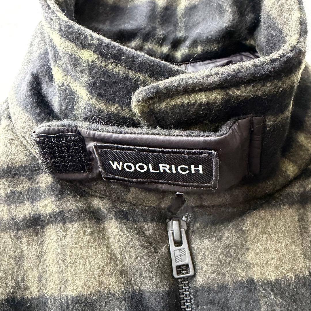 【ウールリッチ】WOOLEN MILLS 中綿ブルゾン チェック柄　L