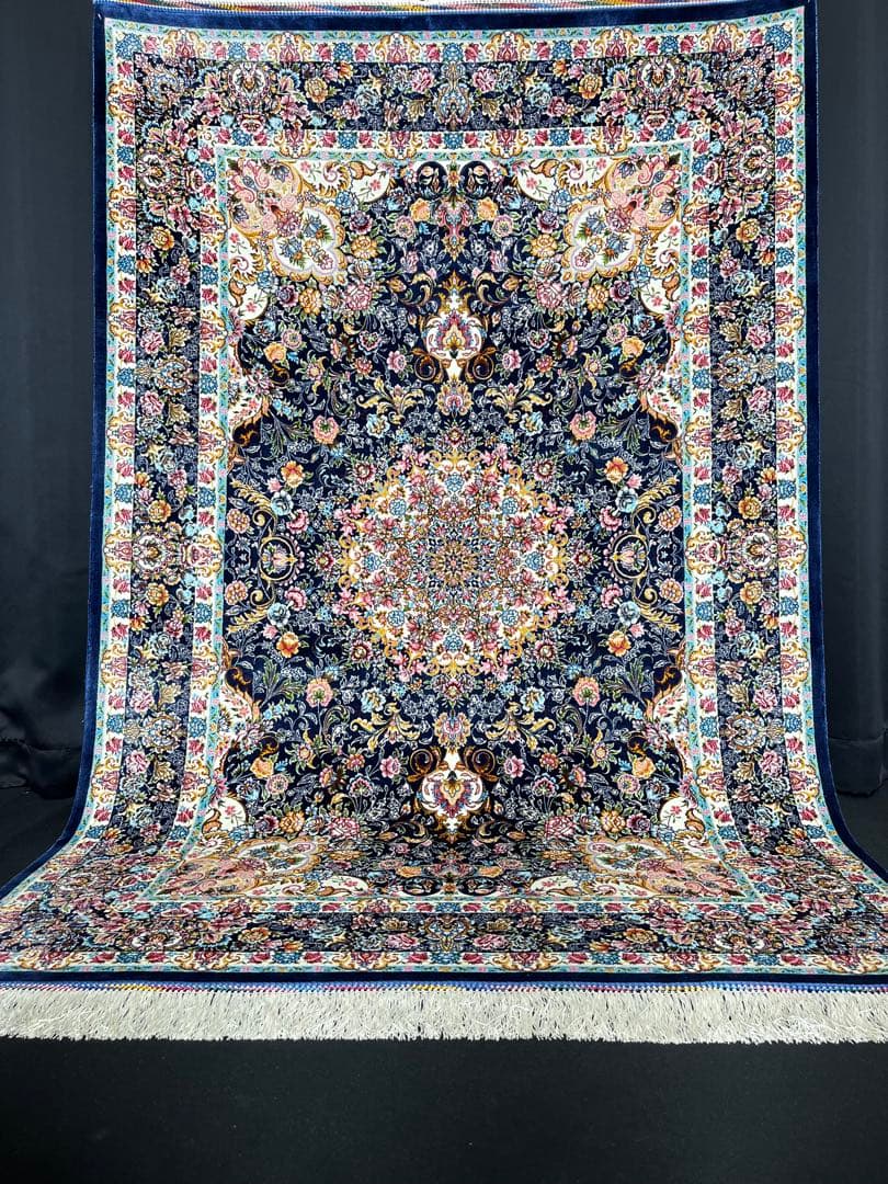 最高級 ペルシャ絨毯シルク イラン クム産 約225万ノット102×153cm