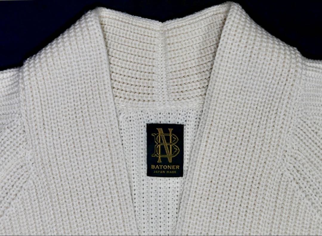 3.52万円 BATONER バトナー シグネチャー 1ボタン カーディガン 2