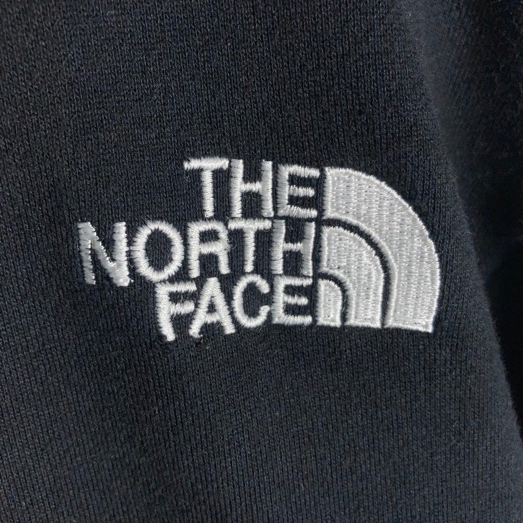 THE NORTH FACE フルジップパーカー フードロゴ 黒 XL.