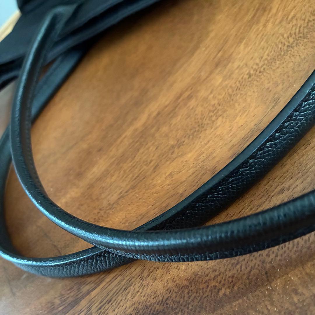 【エルベシャプリエ 】1425C コーデュラ 舟型 レザーハンドルショルダー L