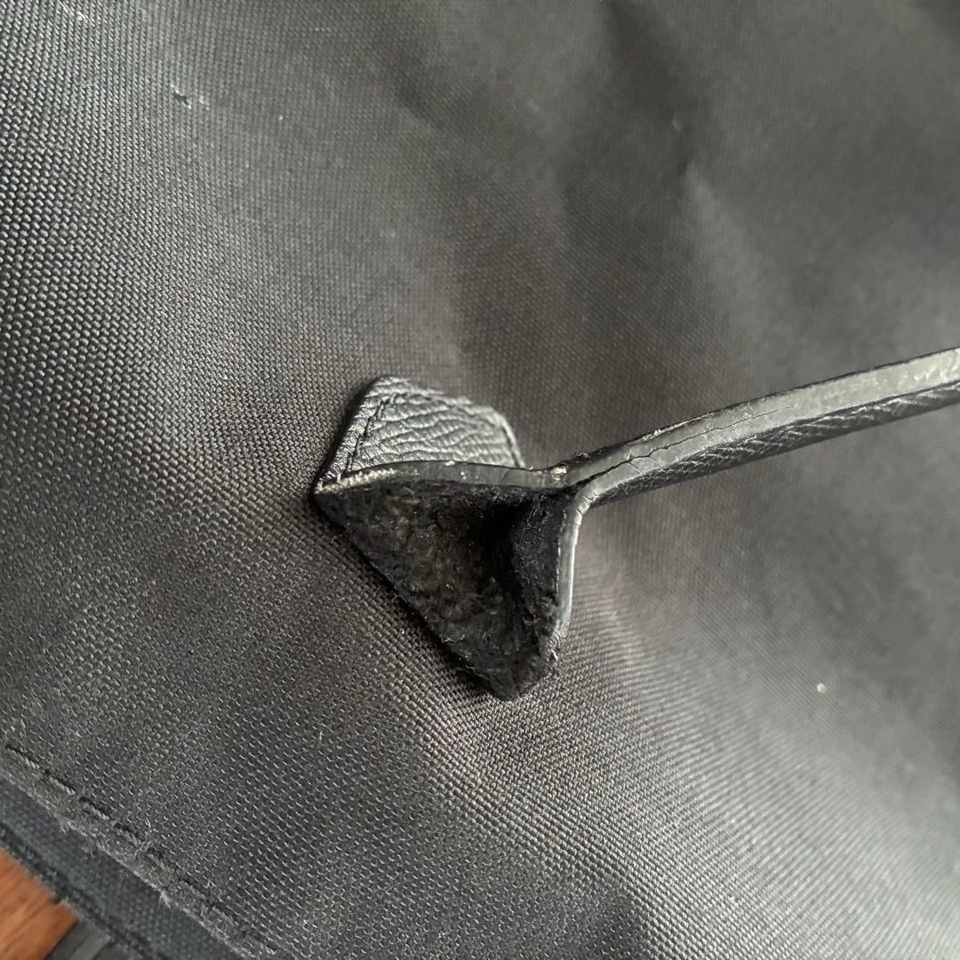 【エルベシャプリエ 】1425C コーデュラ 舟型 レザーハンドルショルダー L