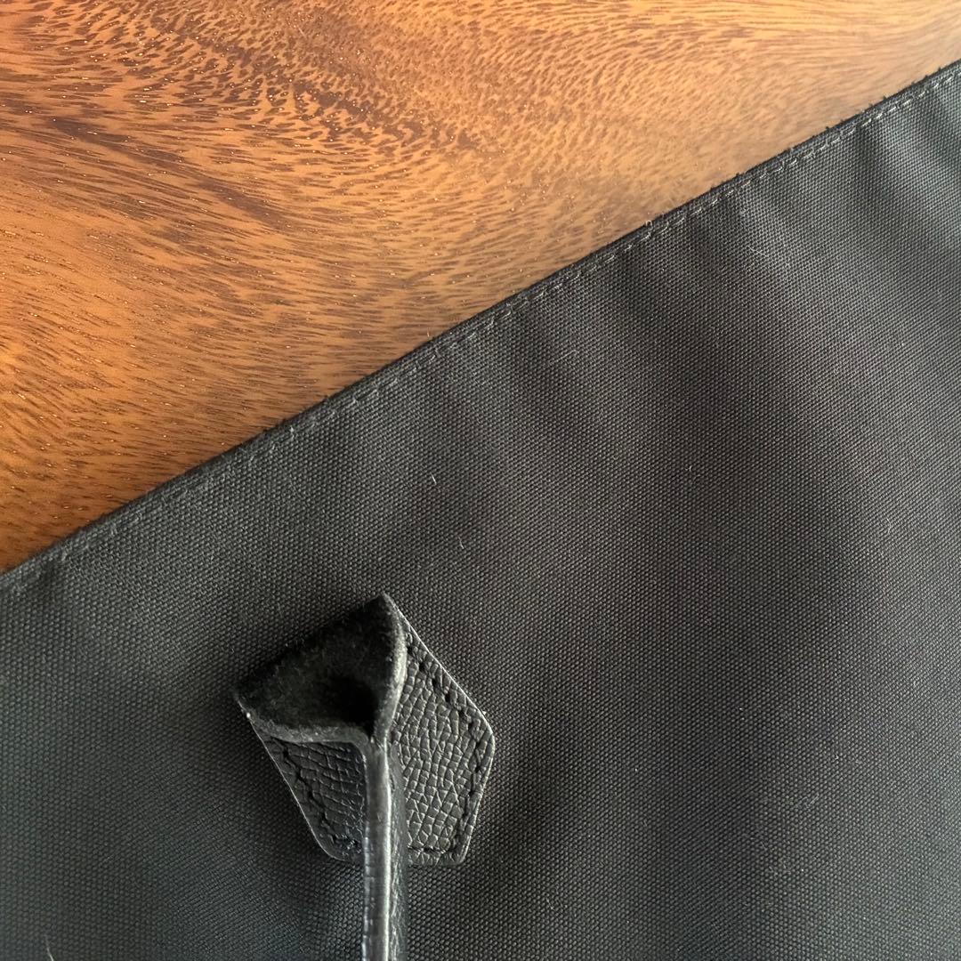 【エルベシャプリエ 】1425C コーデュラ 舟型 レザーハンドルショルダー L