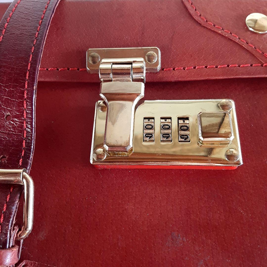 シフレ ユーラシア キャリーカート レッド 本革 レザー