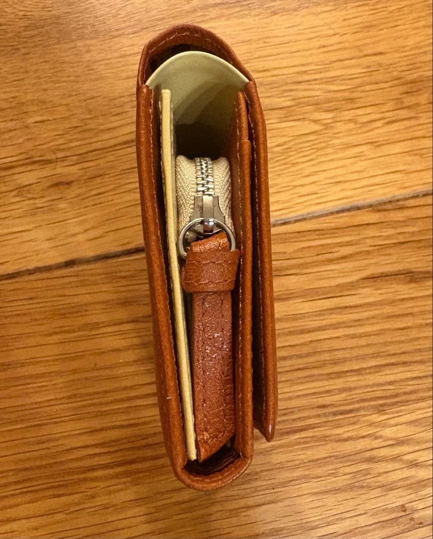 美品！土屋鞄製造所 本革レザー 二つ折り財布 バイカラー 限定 ユニセックス