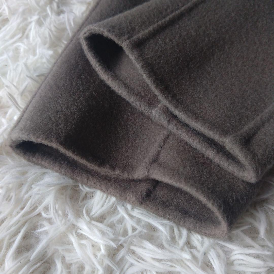 ✨近年モデル・完売品✨ROPEラムウールリバーロングコート　ベージュ系　ベルト