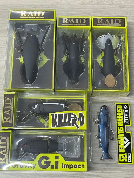 レイドジャパン　漆黒カラー　6点セット