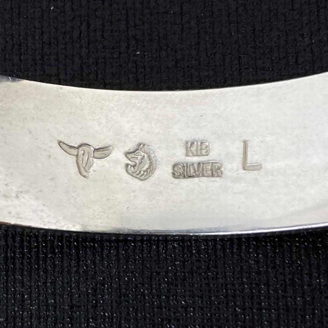 TADY＆KING K18 イーグル メタル シルバー アラベスク バングル L