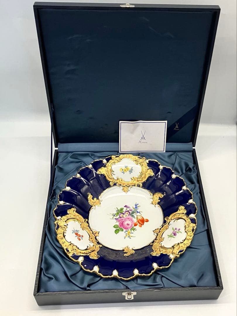 Meissen マイセン プレート　グランツゴールド　飾皿　未使用 保管品