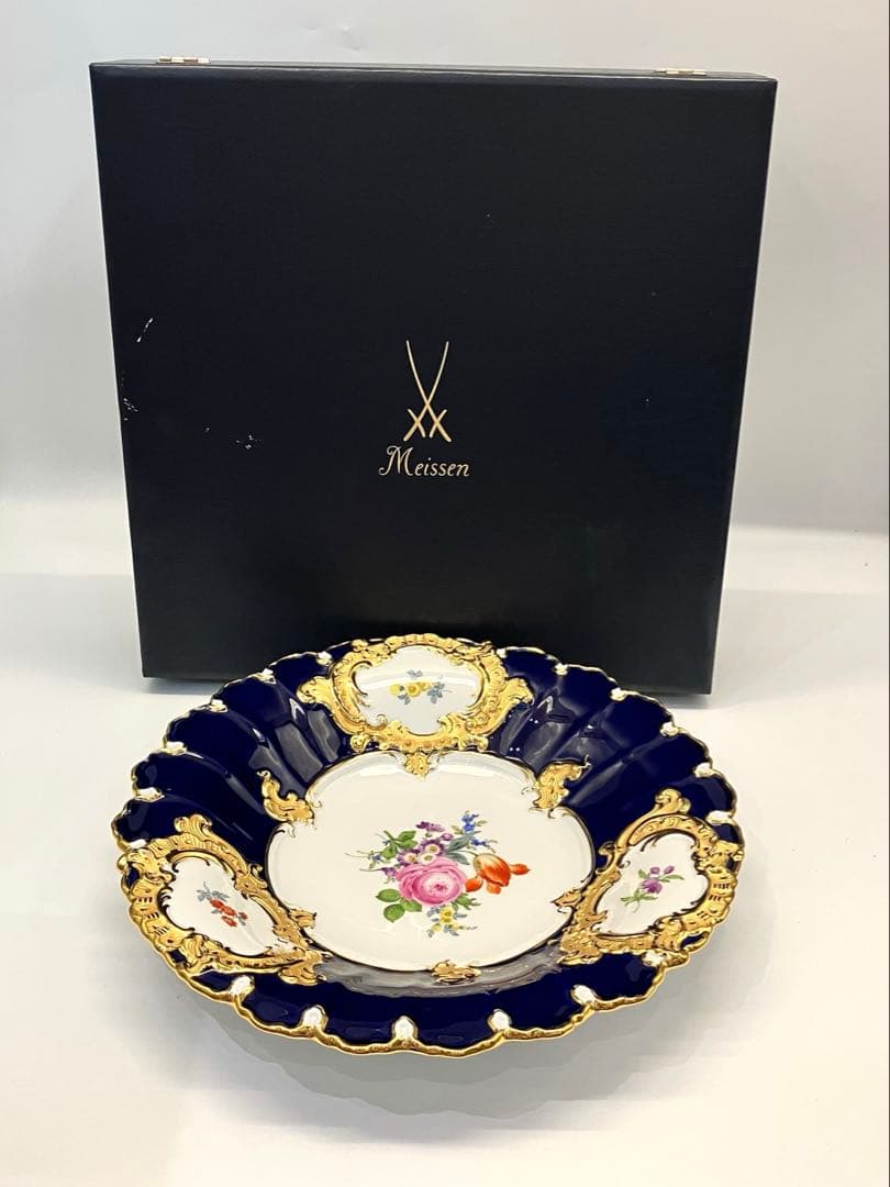 Meissen マイセン プレート　グランツゴールド　飾皿　未使用 保管品