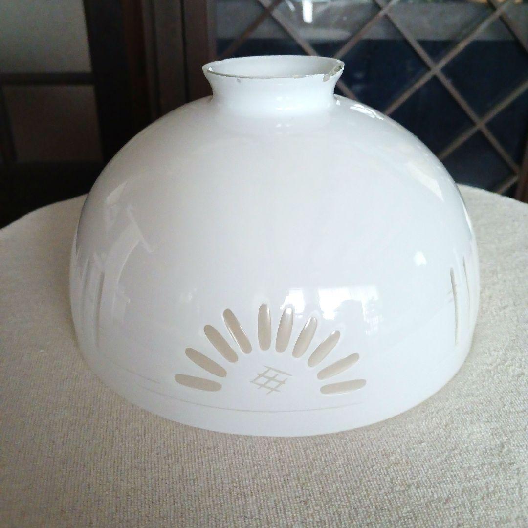 ガラスランプシェード　 アンティーク