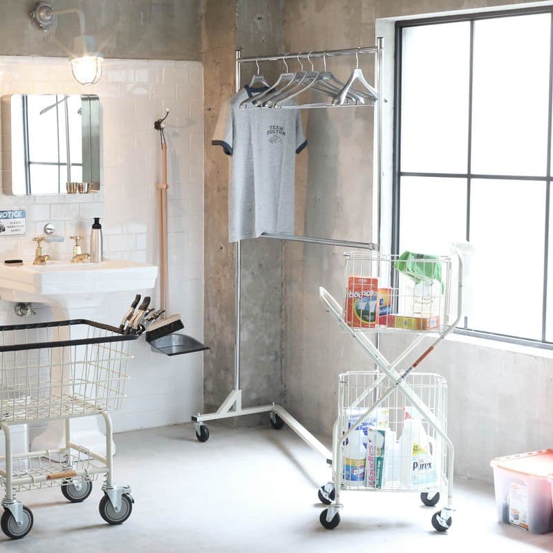 新品 ランドリー カート トロリー トローリー ラック 洗面 洋服 インテリア